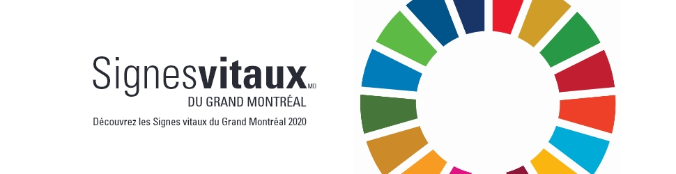 Visuel rapport Signes vitaux Grand Montréal 2020 roue ODD