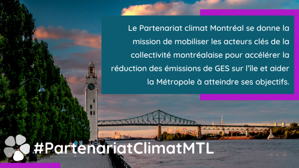 Visuel du Partenariat climat Montréal.
