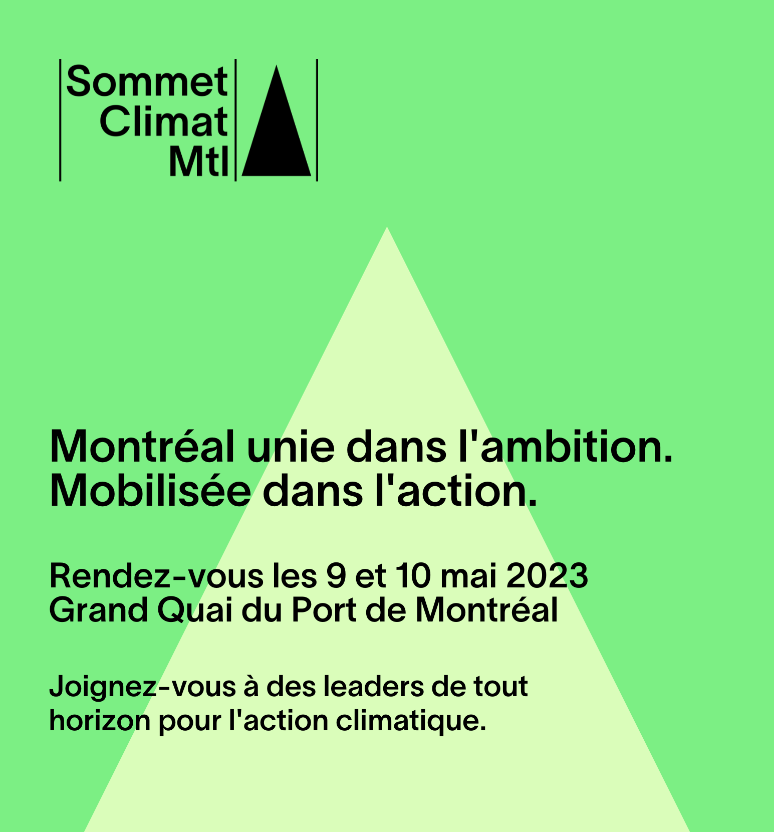 Le Sommet Climat Montréal 2023 Fondation du Grand Montréal