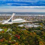 Vue aérienne de Montréal pour rapport annuel et assemblée générale